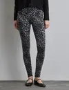 Street One Legging with Leo-Print - Whale Tale Grey