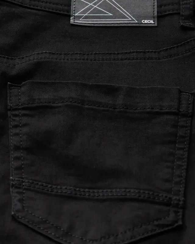 Cecil Denim Skirt - Black