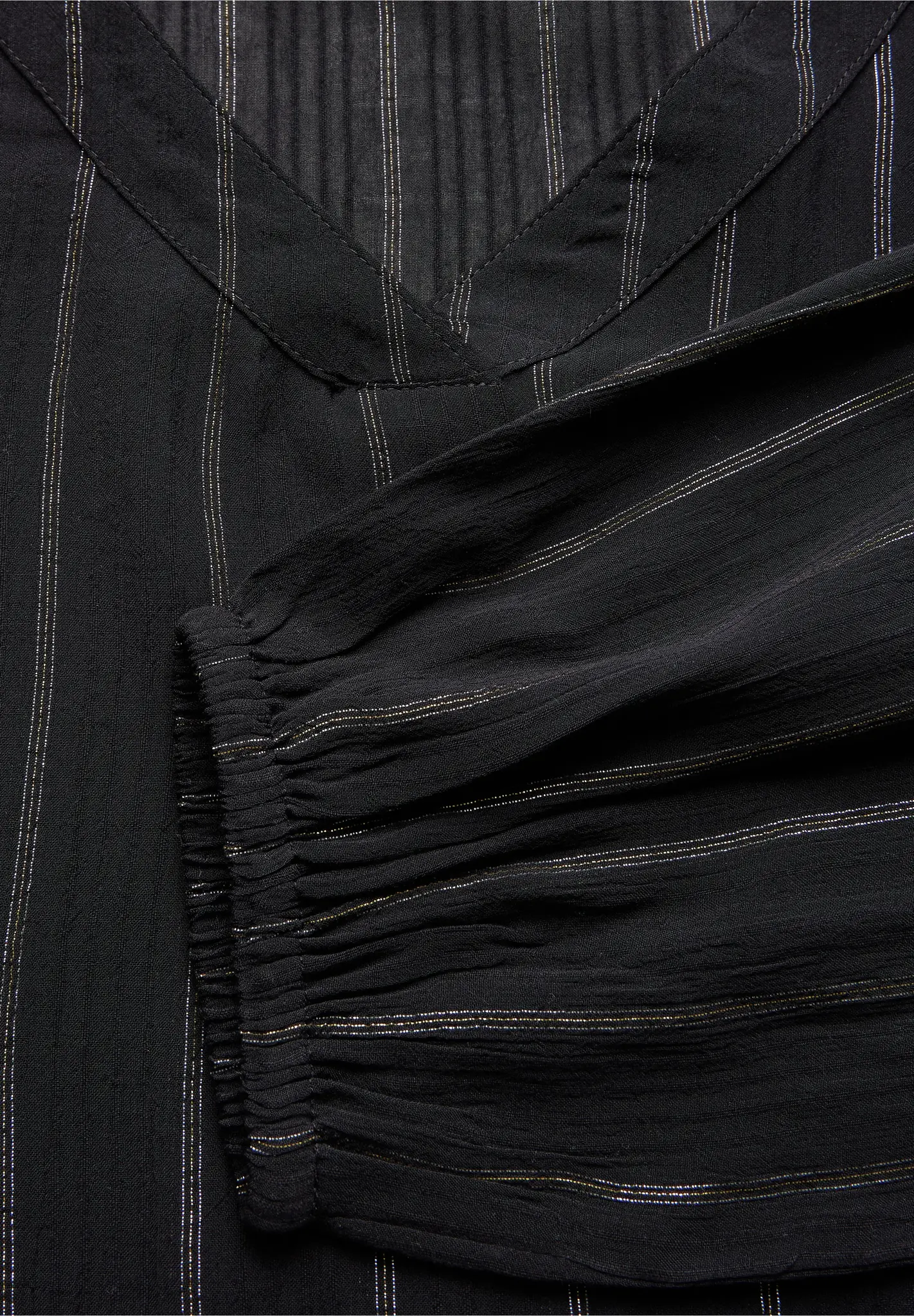 Street One Blouse met Glitterstrepen - Black