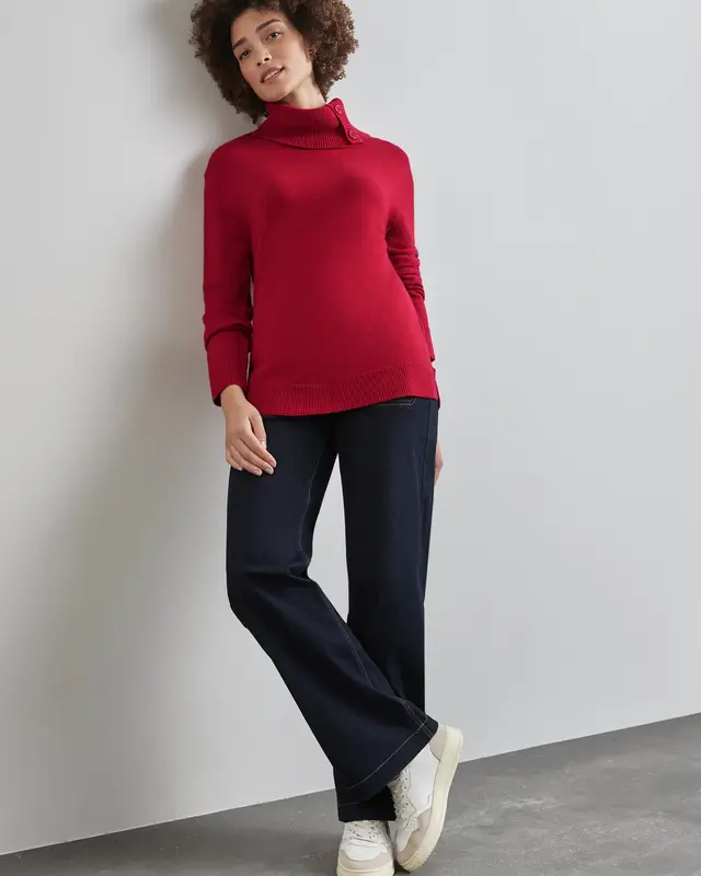 Street One Strickpullover - Autumn Red