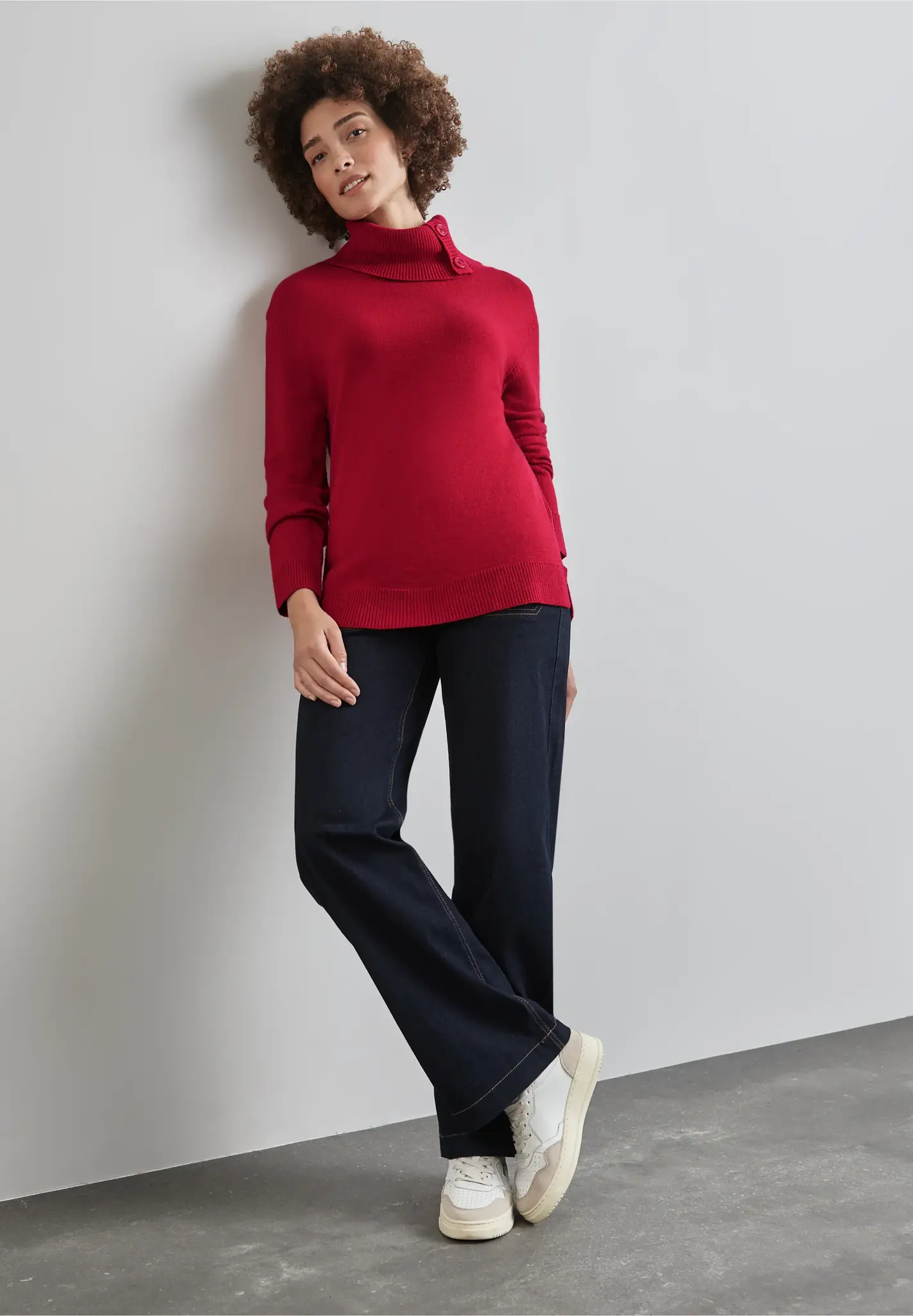 Street One Knit Jumper - Autumn Red
