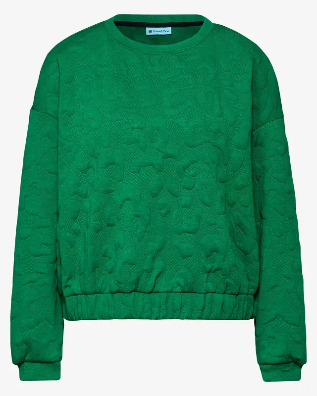 Street One Oversized Leo-Sweater - Vibrant Green
