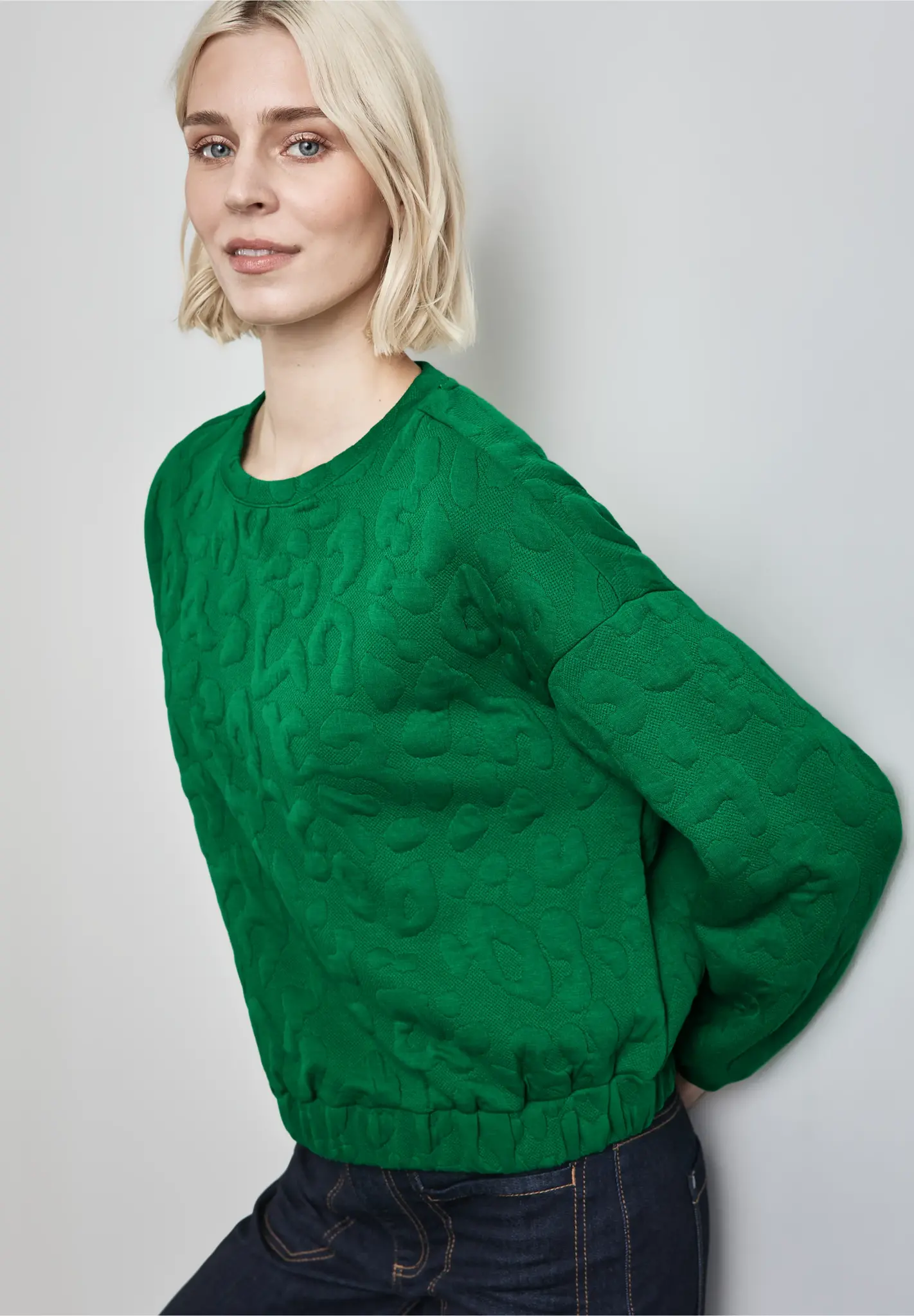 Street One Grote Leo Trui - Vibrant Green