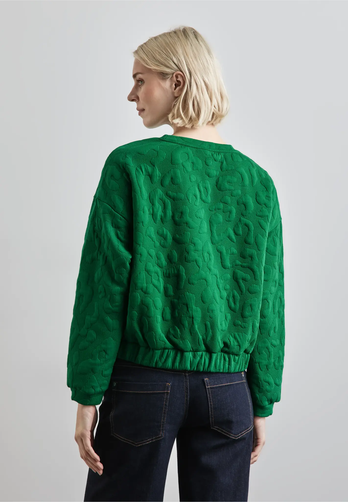 Street One Oversized Leo-Sweater - Vibrant Green