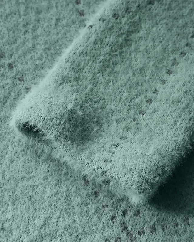 Cecil Federgarn Shirt - Glaced Salvia Green