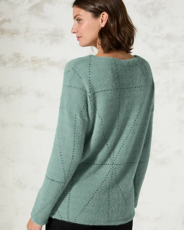 Cecil Featheryarn Shirt - Glaced Salvia Green