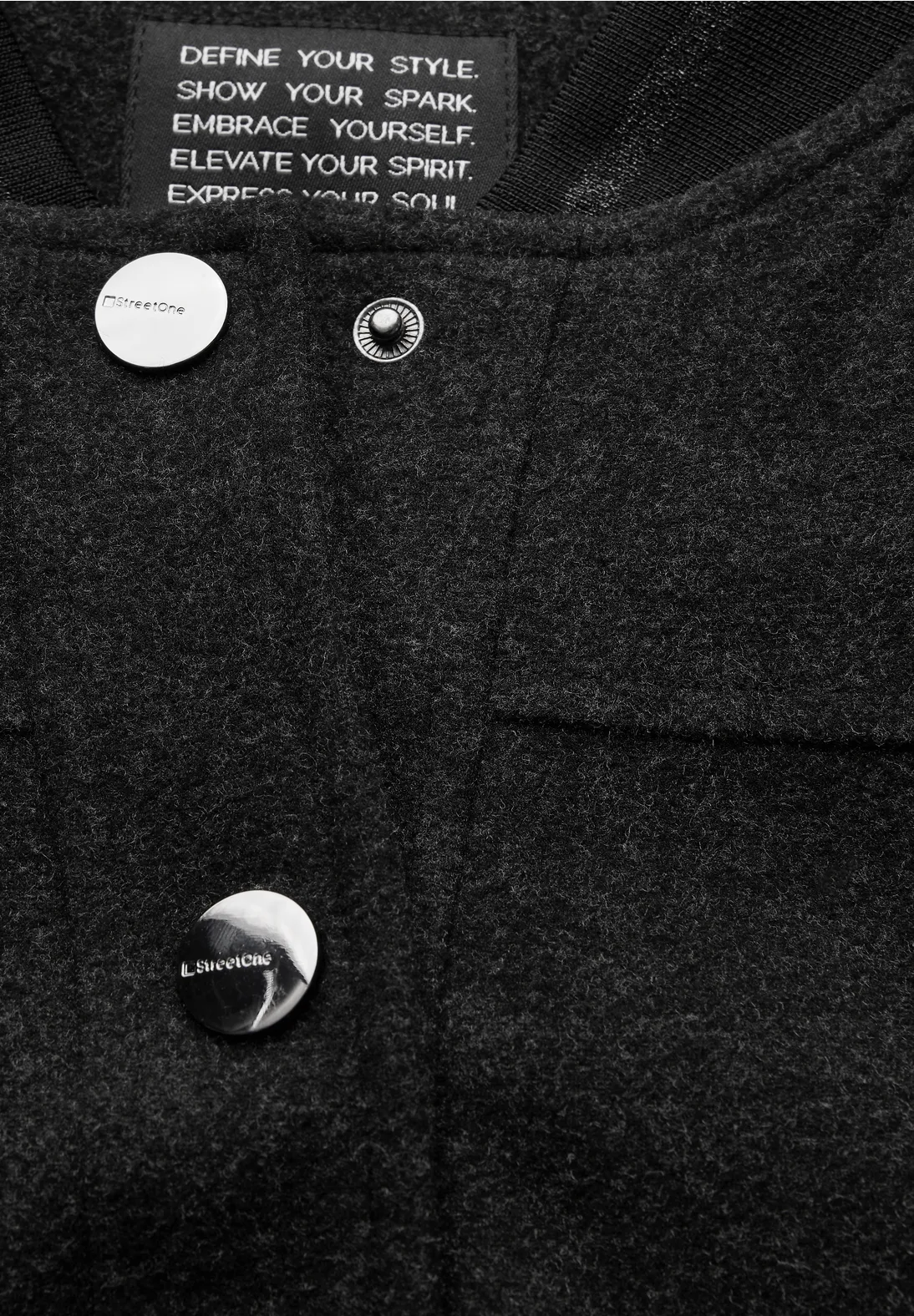 Street One Blouson - Whale Tail Grey Melange