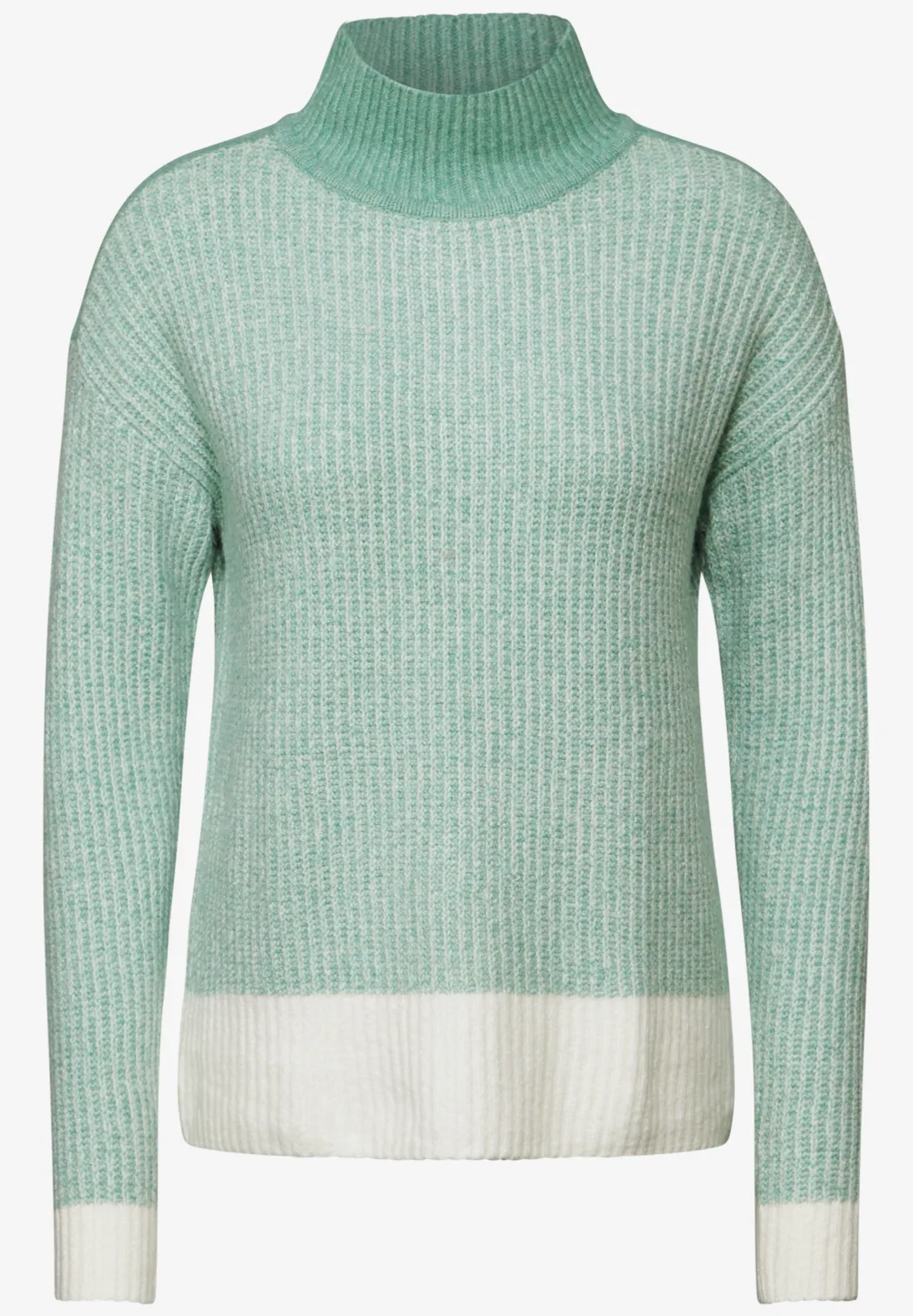 Cecil Mouliné Pullover - Glaced Green Melange