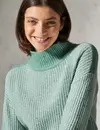 Cecil Mouliné Pullover - Glaced Green Melange