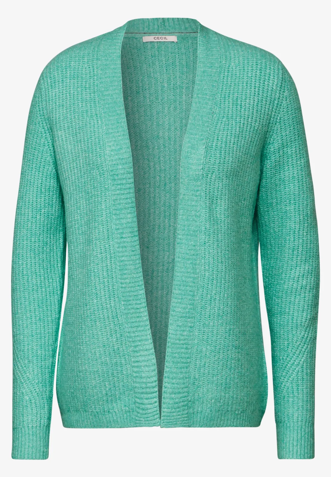 Cecil Vest met Structuur - Aventurine Green Melange