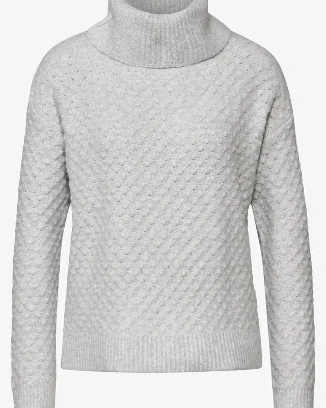 Street One Strukturpullover - Heather Grey Melange