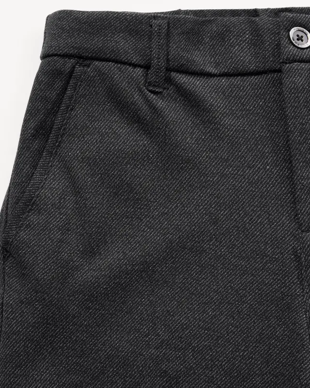 Street One Chino in een Gemêleerde Look - Black