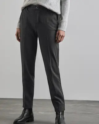 Street One Chino Melange Look - Black