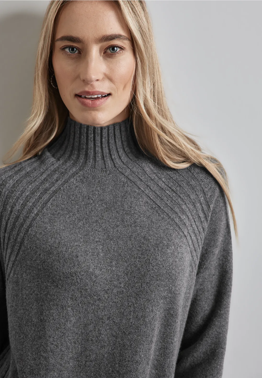 Street One Knit Dress - Echo Grey Melange