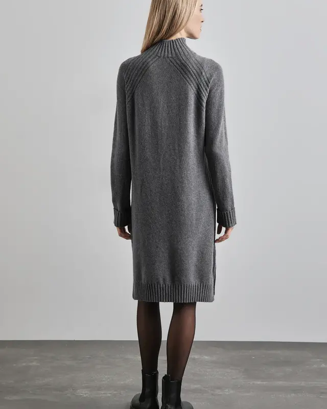 Street One Gebreide Jurk - Echo Grey Melange