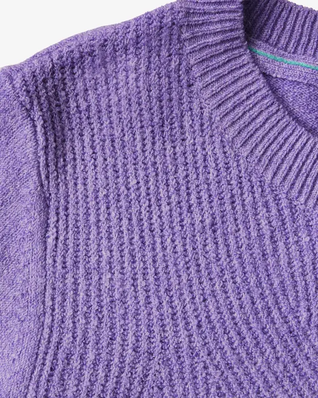 Cecil Jumper with Structured Pattern - Gentle Lilac Melange