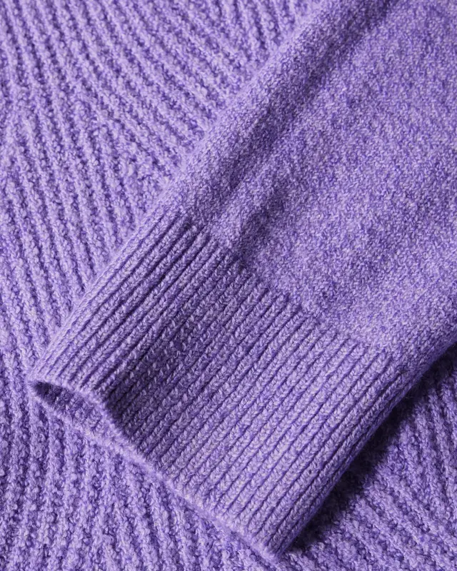 Cecil Trui met Structuurpatroon - Gentle Lilac Melange
