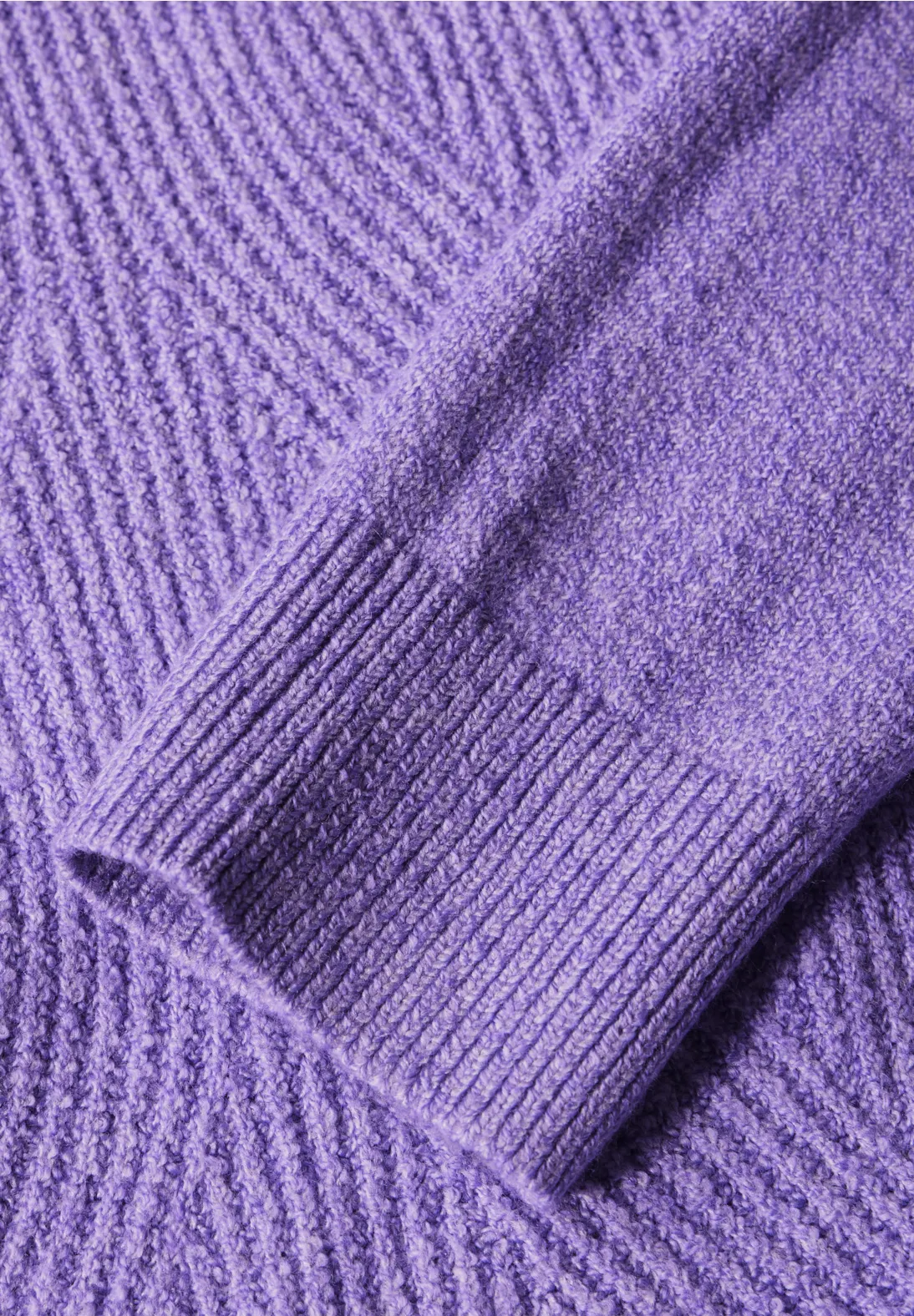Cecil Pullover mit Strukturmuster - Gentle Lilac Melange