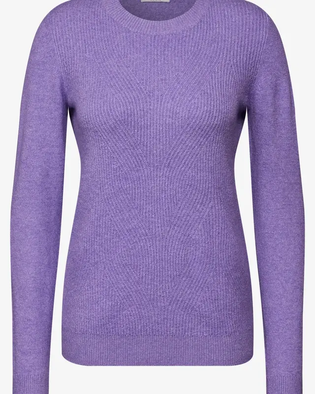 Cecil Jumper with Structured Pattern - Gentle Lilac Melange