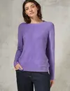 Cecil Trui met Structuurpatroon - Gentle Lilac Melange