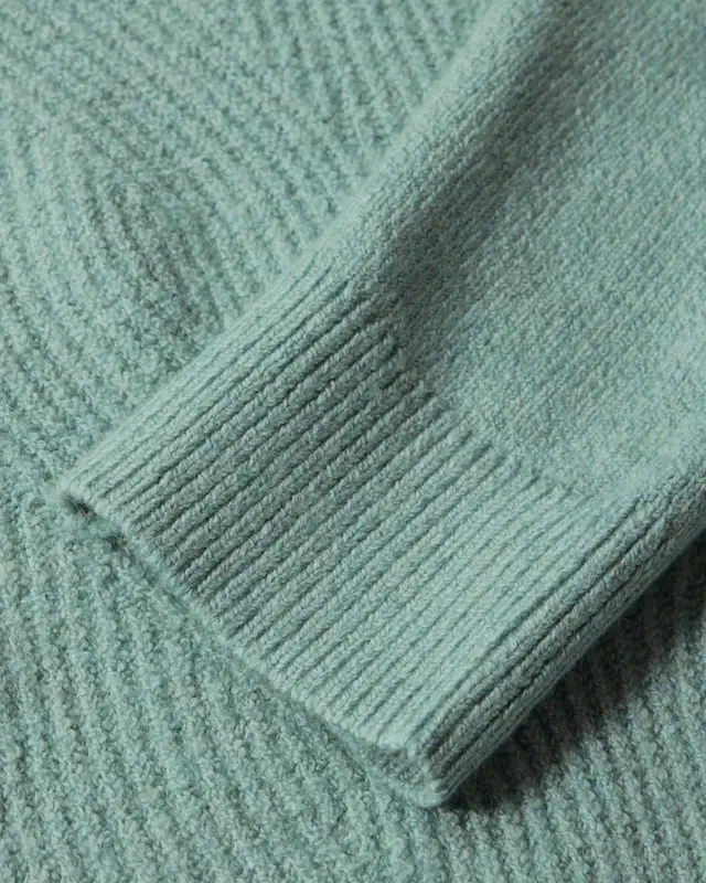 Cecil Pullover mit Strukturmuster - Iced Salvia Green Melange