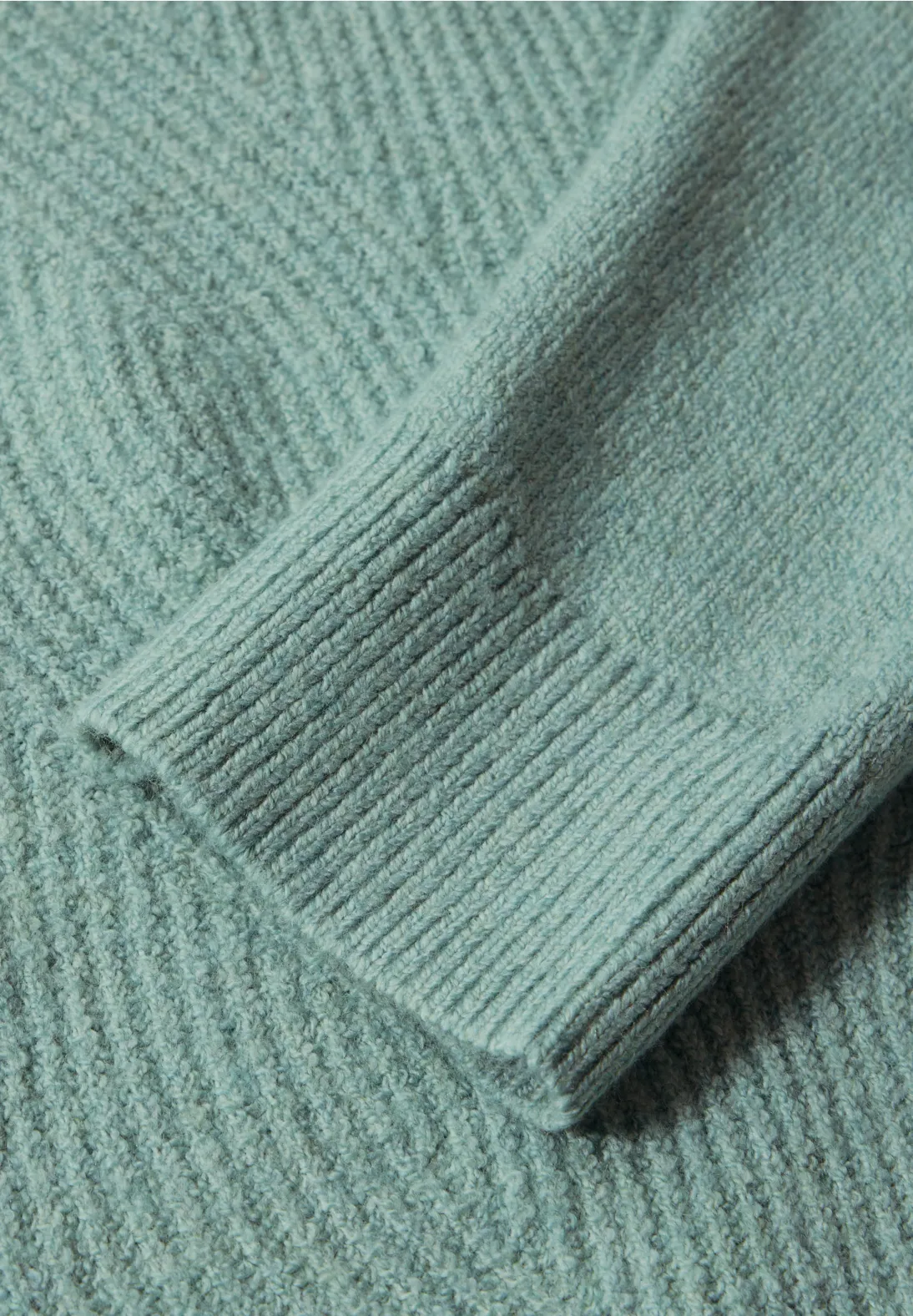 Cecil Jumper with Structured Pattern - Iced Salvia Green Melange