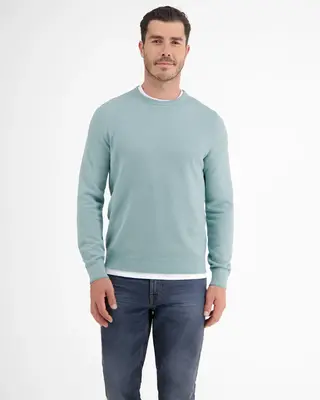 Lerros Trui met Structuur - Cloud Blue