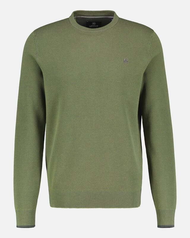 Lerros Pullover mit Struktur - Sage Green