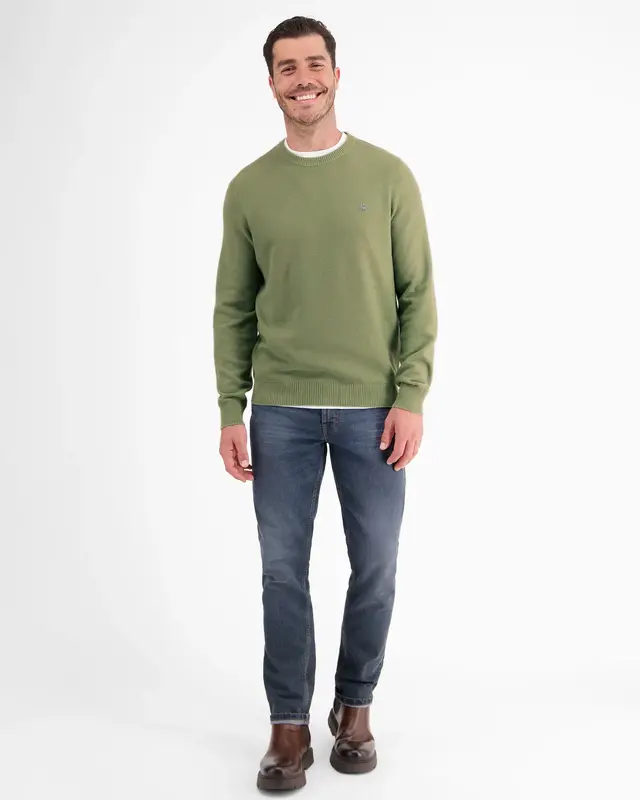 Lerros Pullover mit Struktur - Sage Green