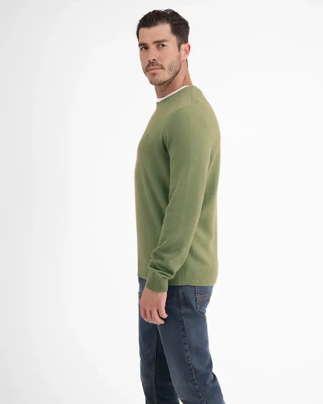 Lerros Pullover mit Struktur - Sage Green