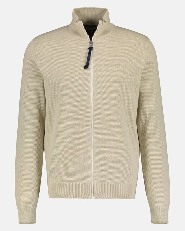 Lerros Vest met Structuur - Bone White