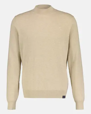 Lerros Knit Jumper with Turtleneck - Tender Beige Melange