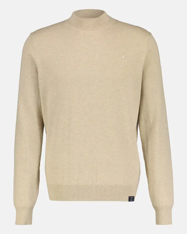 Lerros Knit Jumper with Turtleneck - Tender Beige Melange