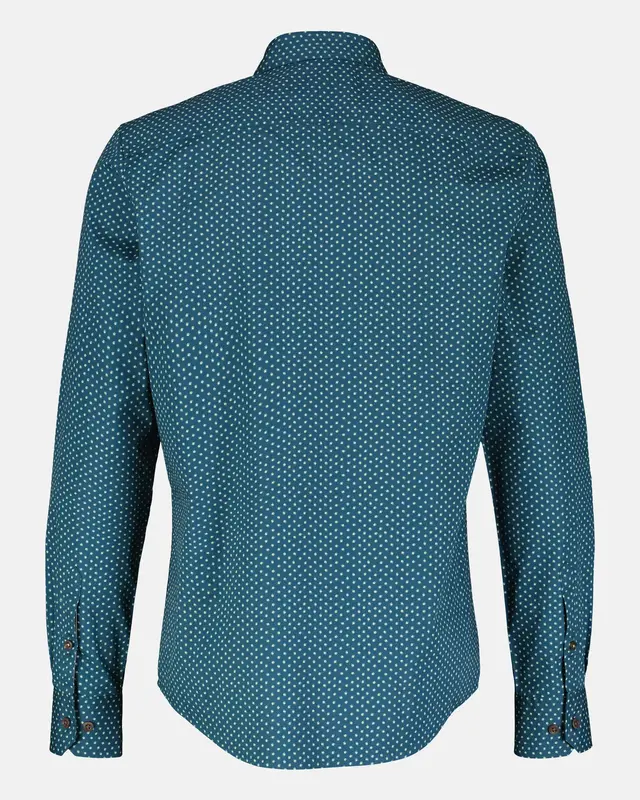 Lerros Poplin Overhemd met Stretch - Rich Blue