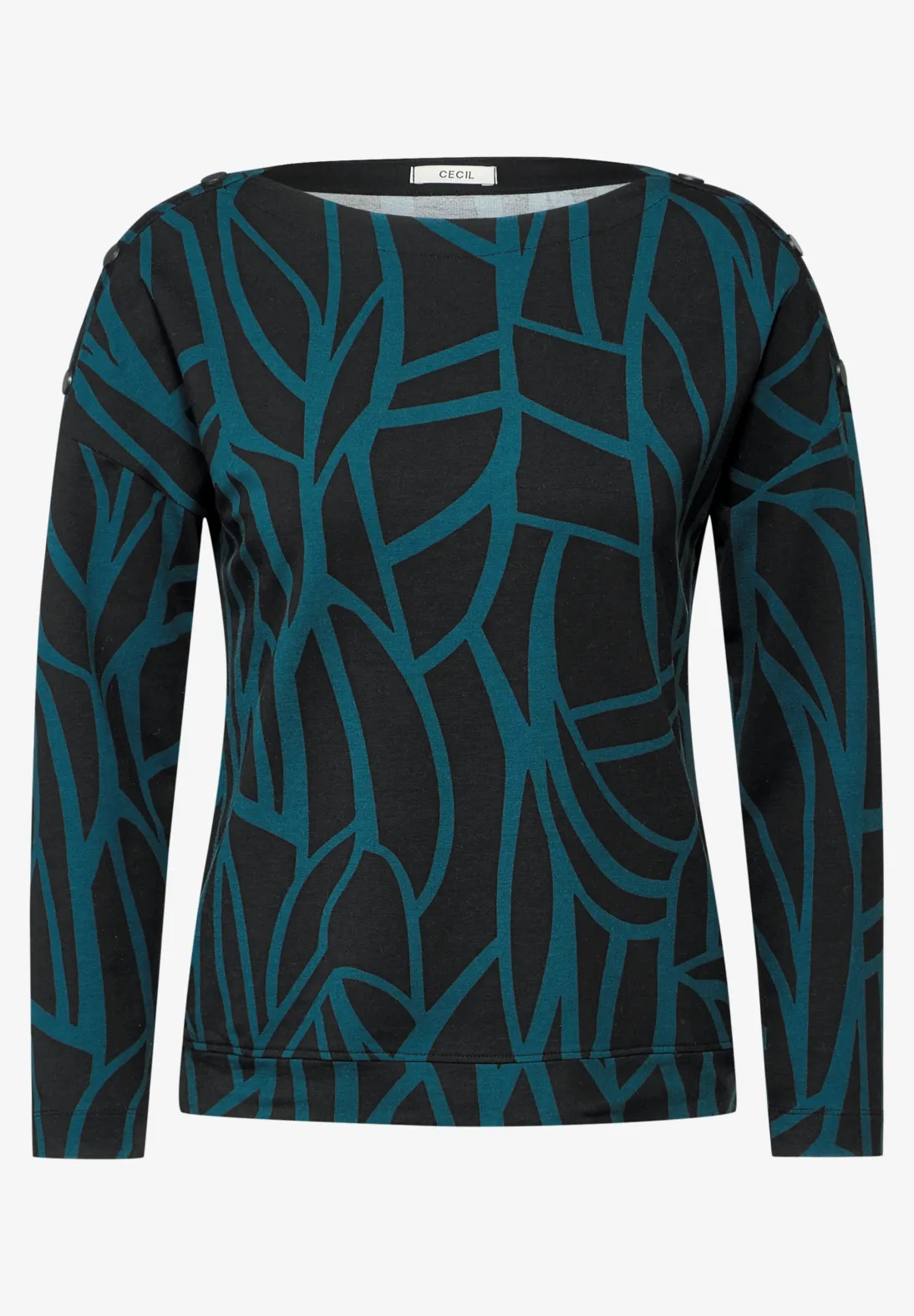 Cecil Shirt with Buttons - Black