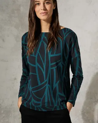 Cecil Shirt mit Knöpfen - Black