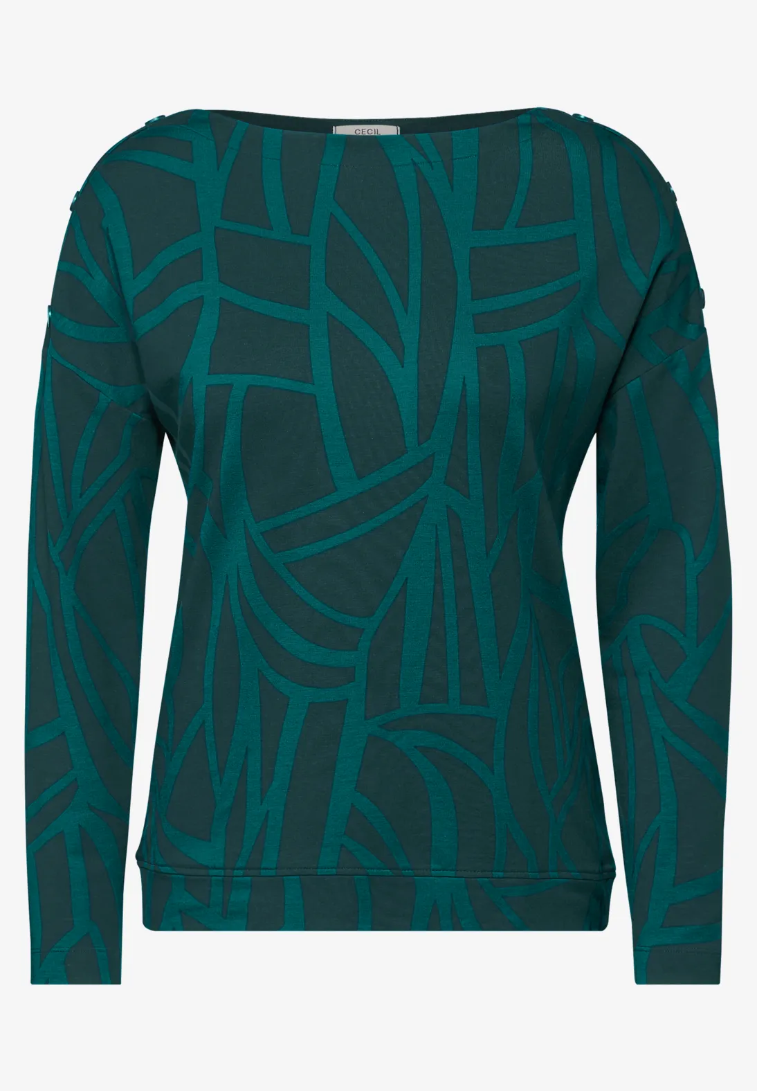 Cecil Shirt met Knopen - Petrol Green
