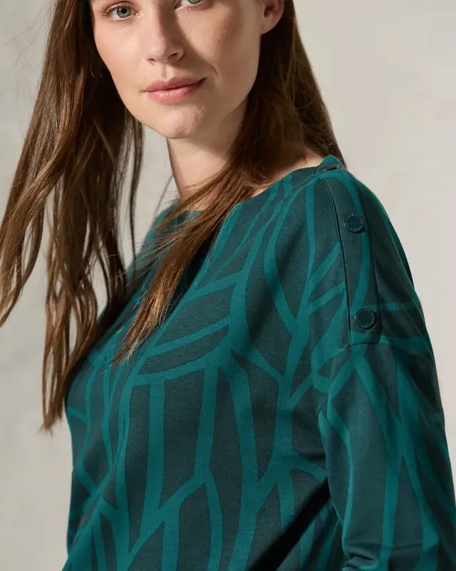 Cecil Shirt mit Knöpfen - Petrol Green