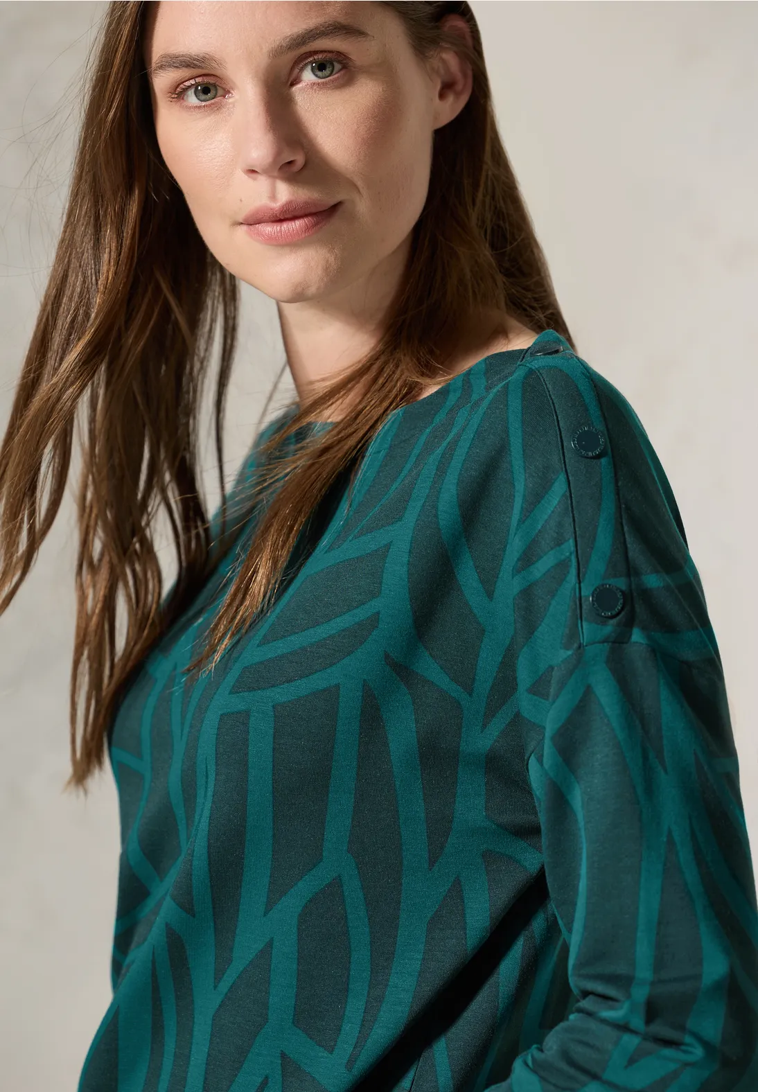 Cecil Shirt met Knopen - Petrol Green