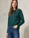 Cecil Shirt with Buttons - Petrol Green