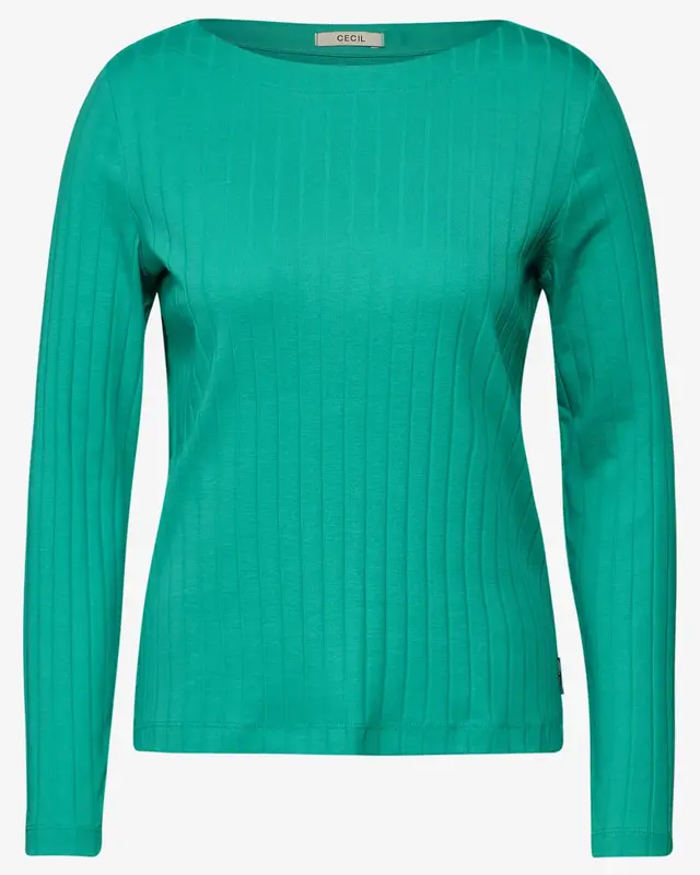 Cecil Shirt with Ribstructure - Aventurine Green