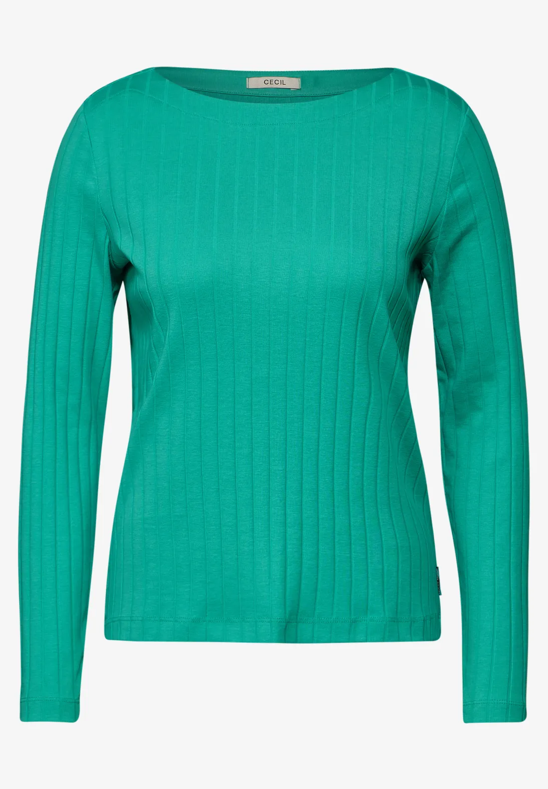 Cecil Shirt mit Rippstruktur - Aventurine Green
