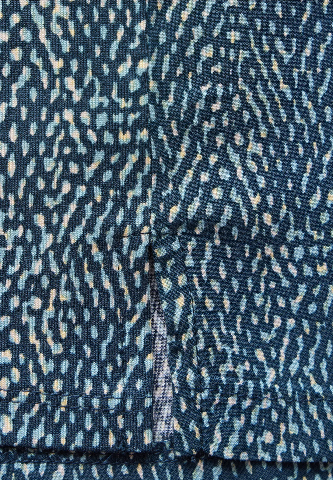 Street One Gedessineerd Shirt met Lange Mouw - Cool Vintage Green