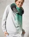 Cecil Gestreifter Schal - Aventurine Green