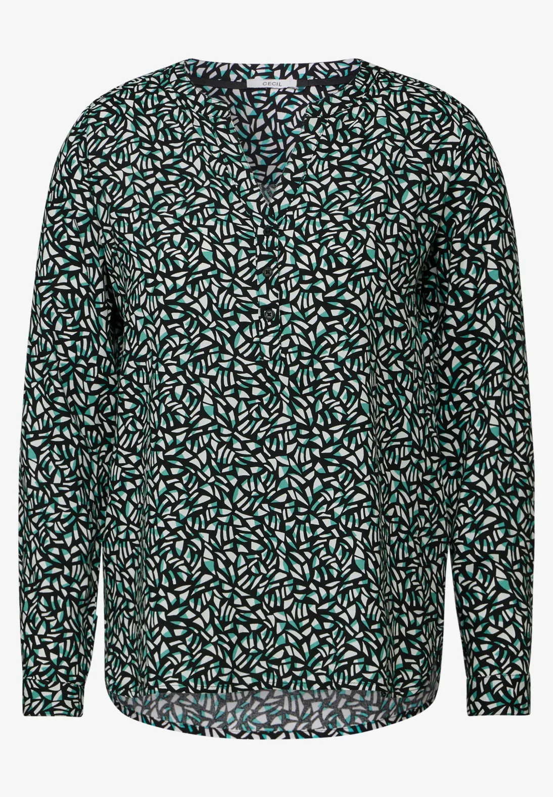 Cecil Blouse met Minimal Print - Black