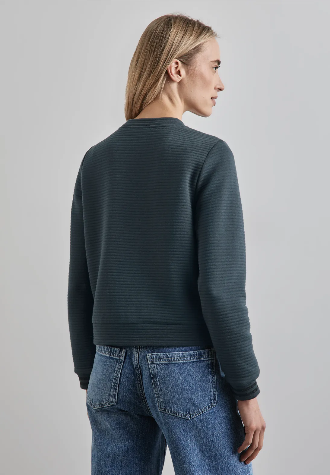 Street One Sweatjacke - Cool Vintage Green