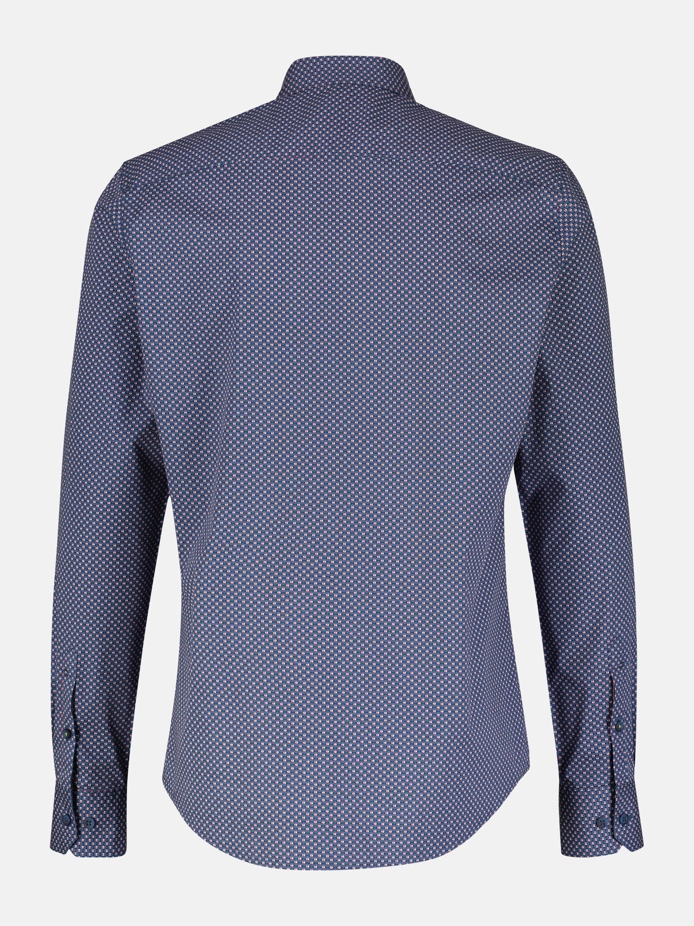 Lerros Print Hemd mit Stretch - Crispy Blue