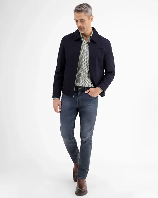 Lerros Minimal Print Shirt with Stretch - Sage Green