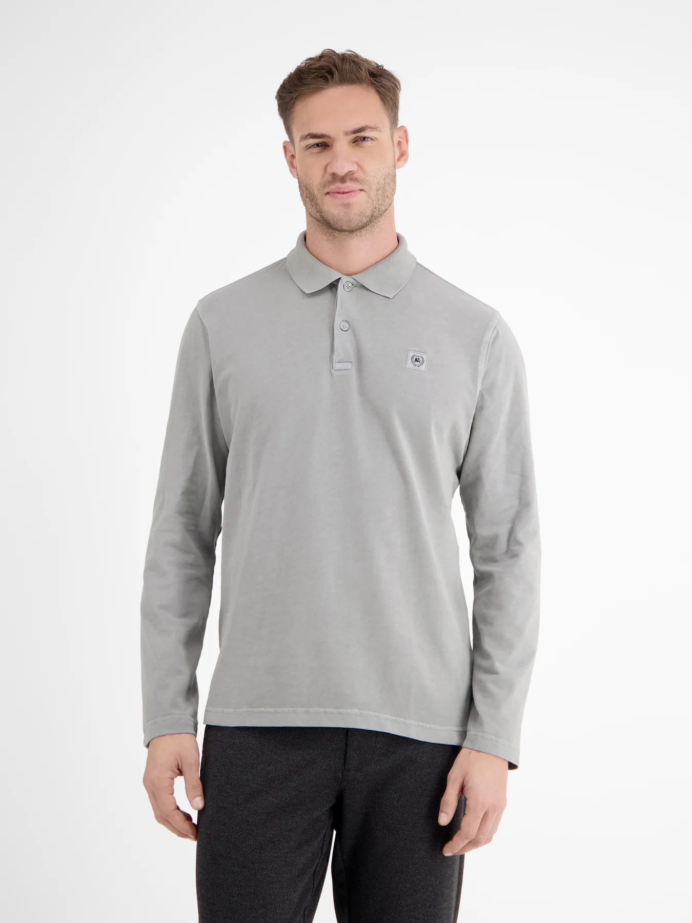 LERROS Jersey Poloshirt - Platinum Grey| - Cotton Blues