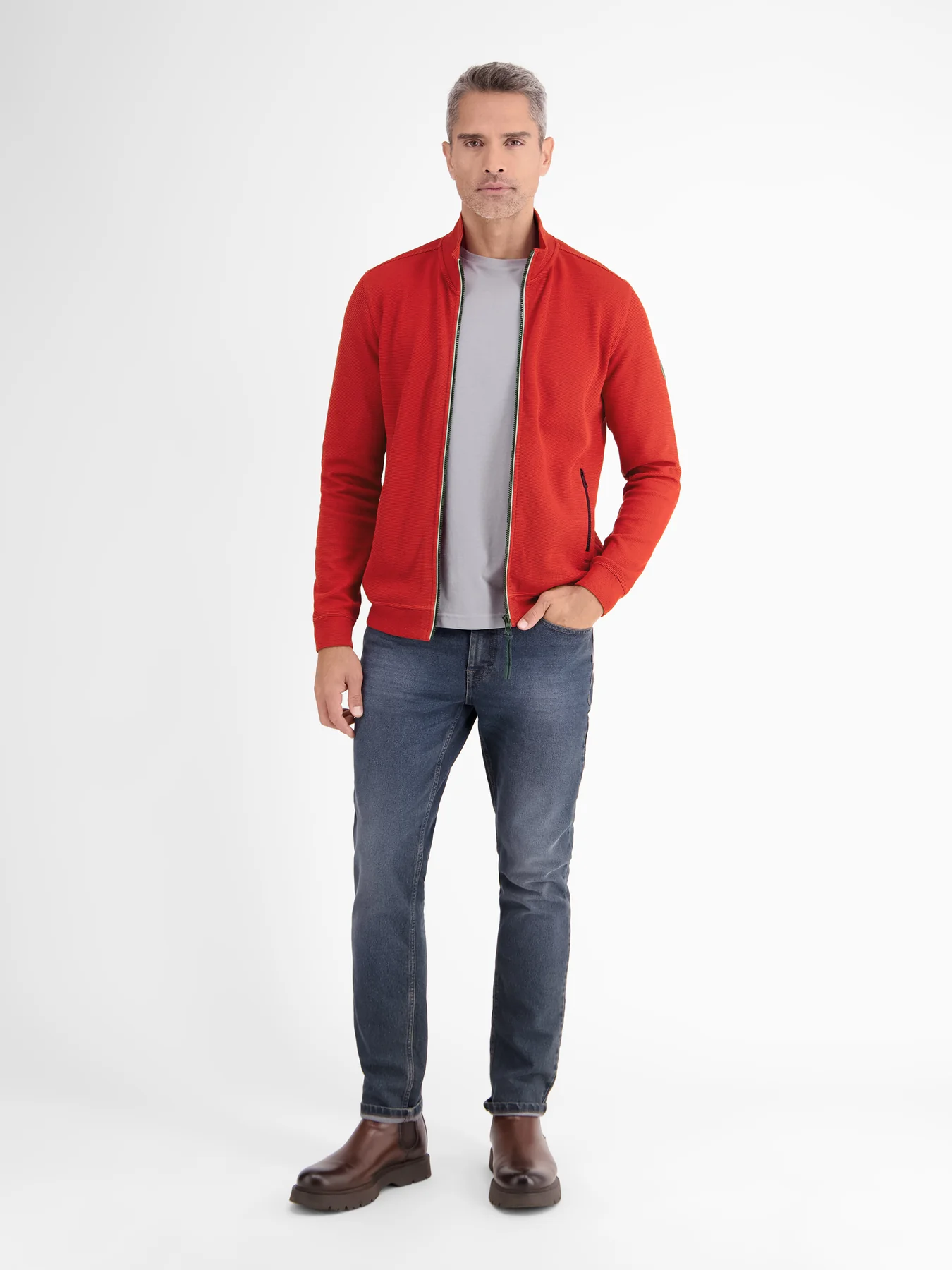 Lerros Effen Sweatvest - Urban Red